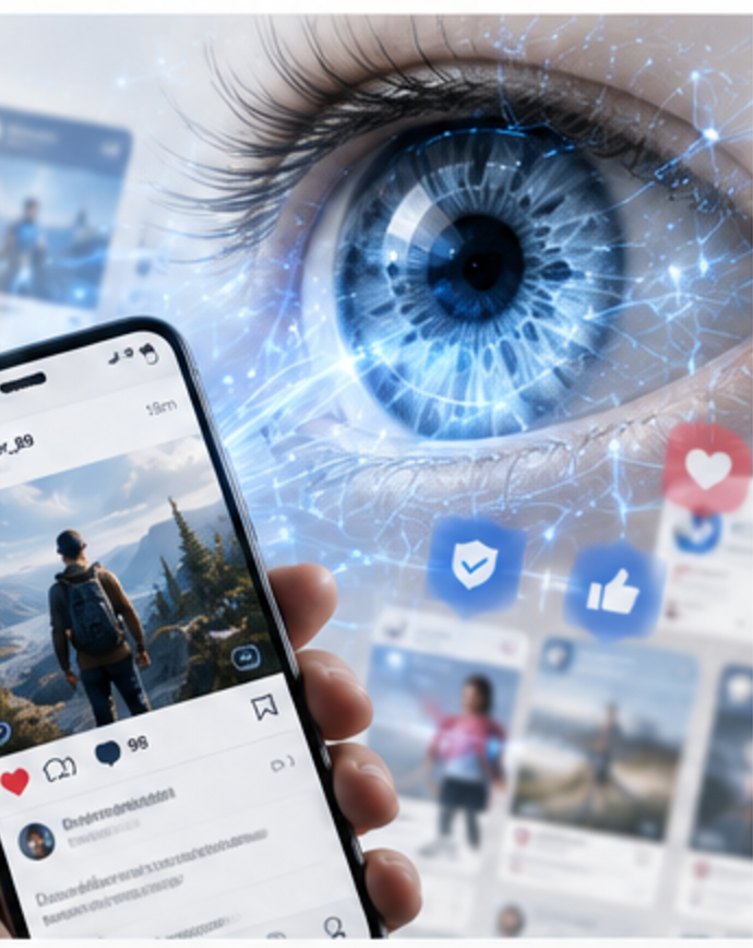 Social scene with integrated iris and trust fabric